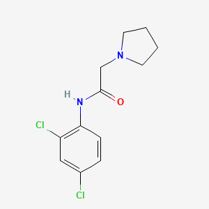 molecular formula C12H14Cl2N2O B4188749 N-(2,4-dichlorophenyl)-2-pyrrolidin-1-ylacetamide 