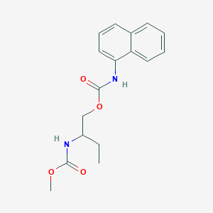molecular formula C17H20N2O4 B4189798 Methyl N-(1-{[(naphthalen-1-YL)carbamoyl]oxy}butan-2-YL)carbamate 