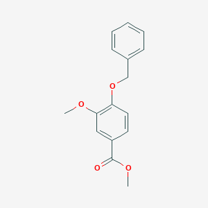 molecular formula C16H16O4 B041899 Methyl 4-(benzyloxy)-3-methoxybenzoate CAS No. 56441-97-5