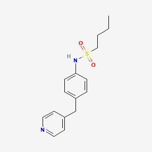 molecular formula C16H20N2O2S B4189906 N-{4-[(PYRIDIN-4-YL)METHYL]PHENYL}BUTANE-1-SULFONAMIDE 