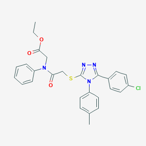 molecular formula C27H25ClN4O3S B419019 ethyl -b]pyridine-2-carboxamide 