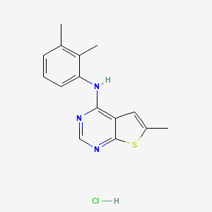 molecular formula C15H16ClN3S B4190329 N-(2,3-dimethylphenyl)-6-methylthieno[2,3-d]pyrimidin-4-amine;hydrochloride 