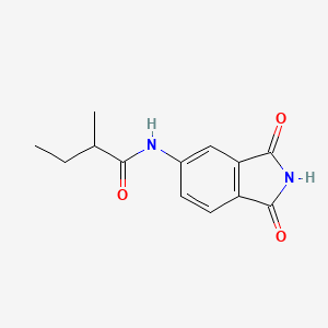 molecular formula C13H14N2O3 B4190690 N-(1,3-dioxoisoindol-5-yl)-2-methylbutanamide 