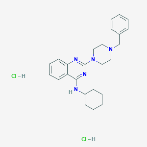molecular formula C25H33Cl2N5 B4190969 2-(4-benzylpiperazin-1-yl)-N-cyclohexylquinazolin-4-amine;dihydrochloride 