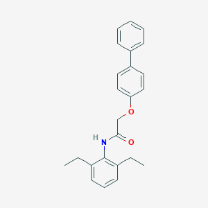 molecular formula C24H25NO2 B419141 2-([1,1'-biphenyl]-4-yloxy)-N-(2,6-diethylphenyl)acetamide 