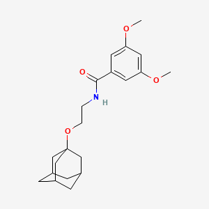molecular formula C21H29NO4 B4191726 N-[2-(ADAMANTAN-1-YLOXY)ETHYL]-3,5-DIMETHOXYBENZAMIDE 
