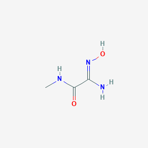 molecular formula C3H7N3O2 B041922 (2Z)-2-Amino-2-(hydroxyimino)-N-methylacetamide CAS No. 25475-12-1