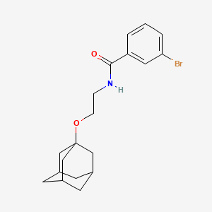 molecular formula C19H24BrNO2 B4192254 N-[2-(ADAMANTAN-1-YLOXY)ETHYL]-3-BROMOBENZAMIDE 