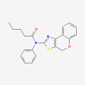 molecular formula C21H20N2O2S B4192382 N-(4H-chromeno[4,3-d][1,3]thiazol-2-yl)-N-phenylpentanamide 