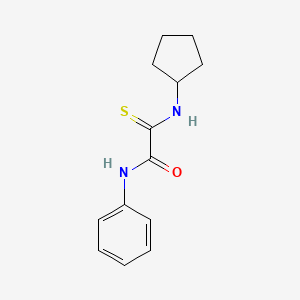 molecular formula C13H16N2OS B4193301 2-(cyclopentylamino)-N-phenyl-2-thioxoacetamide 