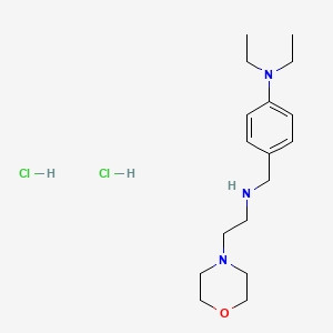 molecular formula C17H31Cl2N3O B4193337 N,N-diethyl-4-[(2-morpholin-4-ylethylamino)methyl]aniline;dihydrochloride 