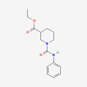 molecular formula C15H20N2O3 B4193356 Ethyl 1-(phenylcarbamoyl)piperidine-3-carboxylate 