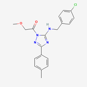 molecular formula C19H19ClN4O2 B4193702 N-(4-chlorobenzyl)-1-(methoxyacetyl)-3-(4-methylphenyl)-1H-1,2,4-triazol-5-amine 