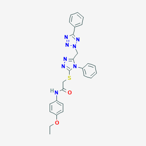 N-(4-ethoxyphenyl)-2-({4-phenyl-5-[(5-phenyl-2H-tetraazol-2-yl)methyl]-4H-1,2,4-triazol-3-yl}sulfanyl)acetamide