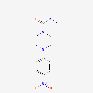 molecular formula C13H18N4O3 B4194006 N,N-dimethyl-4-(4-nitrophenyl)piperazine-1-carboxamide 