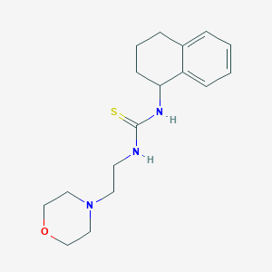 molecular formula C17H25N3OS B4194393 N-(2-MORPHOLINOETHYL)-N'-(1,2,3,4-TETRAHYDRO-1-NAPHTHALENYL)THIOUREA 
