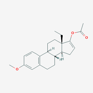 molecular formula C22H28O3 B041948 [(8R,9S,13S,14S)-13-ethyl-3-methoxy-6,7,8,9,11,12,14,15-octahydrocyclopenta[a]phenanthren-17-yl] acetate CAS No. 18318-02-0