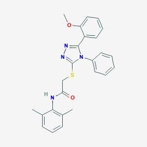 B419488 N-(2,6-dimethylphenyl)-2-{[5-(2-methoxyphenyl)-4-phenyl-4H-1,2,4-triazol-3-yl]sulfanyl}acetamide CAS No. 482650-52-2