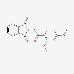 molecular formula C17H14N2O5 B4194982 N-(1,3-dioxo-1,3-dihydro-2H-isoindol-2-yl)-2,4-dimethoxybenzamide 