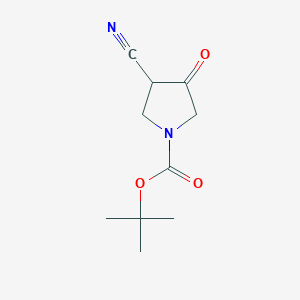 molecular formula C10H14N2O3 B041951 Tert-butyl 3-cyano-4-oxopyrrolidine-1-carboxylate CAS No. 175463-32-8