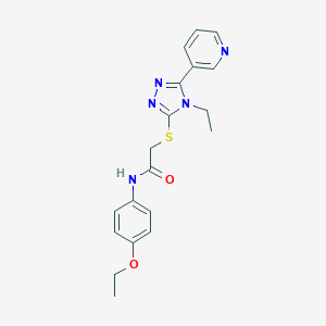 N-(4-ethoxyphenyl)-2-{[4-ethyl-5-(pyridin-3-yl)-4H-1,2,4-triazol-3-yl]sulfanyl}acetamide