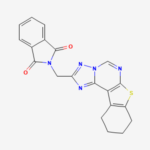 molecular formula C20H15N5O2S B4195150 2-(8,9,10,11-tetrahydro[1]benzothieno[3,2-e][1,2,4]triazolo[1,5-c]pyrimidin-2-ylmethyl)-1H-isoindole-1,3(2H)-dione 
