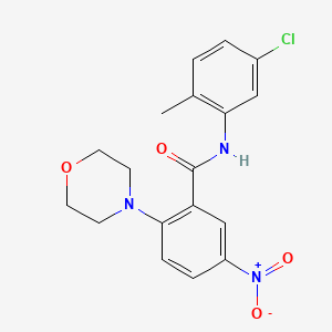 molecular formula C18H18ClN3O4 B4195292 N-(5-chloro-2-methylphenyl)-2-morpholin-4-yl-5-nitrobenzamide 