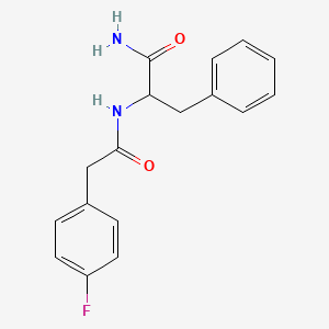 molecular formula C17H17FN2O2 B4195324 Nalpha-[(4-fluorophenyl)acetyl]phenylalaninamide 