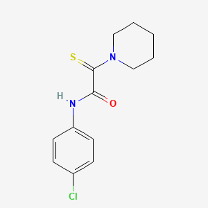 molecular formula C13H15ClN2OS B4195368 N-(4-chlorophenyl)-2-(1-piperidinyl)-2-thioxoacetamide 