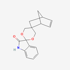 molecular formula C17H17NO3 B4195394 dispiro[bicyclo[2.2.1]hept-5-ene-2,5'-[1,3]dioxane-2',3''-indol]-2''(1''H)-one 