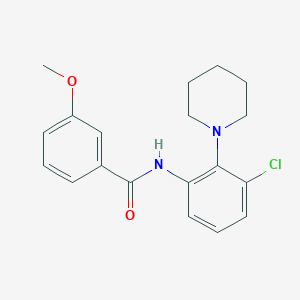 molecular formula C19H21ClN2O2 B4195414 N-[3-chloro-2-(piperidin-1-yl)phenyl]-3-methoxybenzamide 