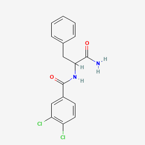 molecular formula C16H14Cl2N2O2 B4195779 NALPHA-(3,4-DICHLOROBENZOYL)PHENYLALANINAMIDE 