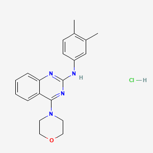 molecular formula C20H23ClN4O B4195934 N-(3,4-dimethylphenyl)-4-morpholin-4-ylquinazolin-2-amine;hydrochloride 