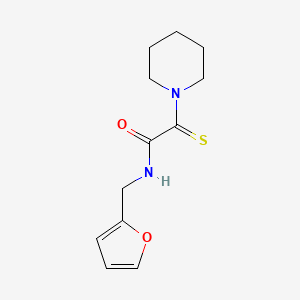 molecular formula C12H16N2O2S B4196127 N-(2-furylmethyl)-2-(1-piperidinyl)-2-thioxoacetamide 