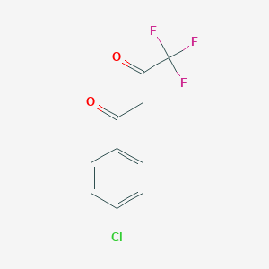 molecular formula C10H6ClF3O2 B041962 1-(4-Chlorophenyl)-4,4,4-trifluorobutane-1,3-dione CAS No. 18931-60-7
