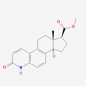 molecular formula C19H21NO3 B041963 Methyl (1S,3aR,11aS)-11a-methyl-7-oxo-2,3,3a,6,10,11-hexahydro-1H-indeno[5,4-f]quinoline-1-carboxylate CAS No. 166896-66-8