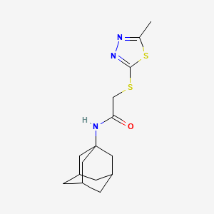 molecular formula C15H21N3OS2 B4196461 N-1-adamantyl-2-[(5-methyl-1,3,4-thiadiazol-2-yl)thio]acetamide 