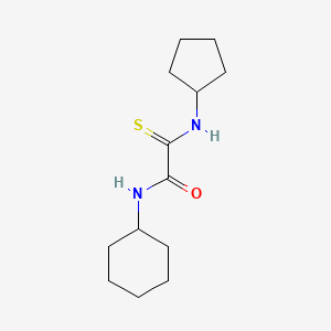 molecular formula C13H22N2OS B4198497 N-cyclohexyl-2-(cyclopentylamino)-2-thioxoacetamide 