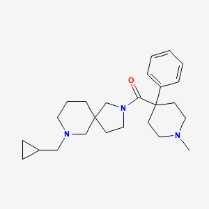 molecular formula C25H37N3O B4198530 7-(cyclopropylmethyl)-2-[(1-methyl-4-phenyl-4-piperidinyl)carbonyl]-2,7-diazaspiro[4.5]decane 