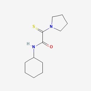 molecular formula C12H20N2OS B4198560 N-cyclohexyl-2-(1-pyrrolidinyl)-2-thioxoacetamide 