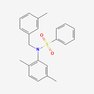 molecular formula C22H23NO2S B4198575 N-(2,5-dimethylphenyl)-N-(3-methylbenzyl)benzenesulfonamide 