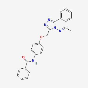 molecular formula C24H19N5O2 B4198868 N-{4-[(6-methyl[1,2,4]triazolo[3,4-a]phthalazin-3-yl)methoxy]phenyl}benzamide 