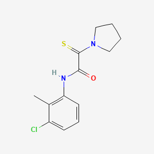 molecular formula C13H15ClN2OS B4199229 N-(3-chloro-2-methylphenyl)-2-(1-pyrrolidinyl)-2-thioxoacetamide 