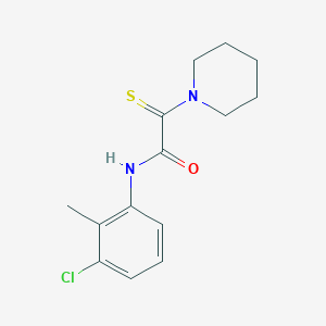 molecular formula C14H17ClN2OS B4199244 N-(3-chloro-2-methylphenyl)-2-(1-piperidinyl)-2-thioxoacetamide 