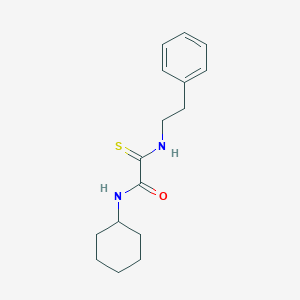 molecular formula C16H22N2OS B4199309 N-cyclohexyl-2-[(2-phenylethyl)amino]-2-thioxoacetamide 
