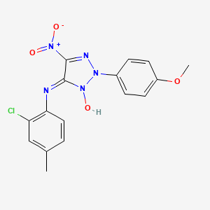 molecular formula C16H14ClN5O4 B4199482 N-(2-chloro-4-methylphenyl)-2-(4-methoxyphenyl)-5-nitro-2H-1,2,3-triazol-4-amine 3-oxide 