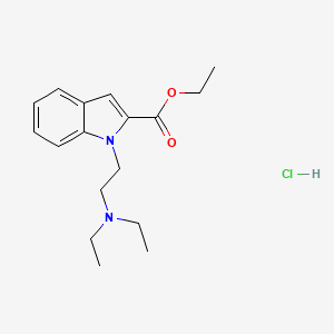 molecular formula C17H25ClN2O2 B4199614 ethyl 1-[2-(diethylamino)ethyl]-1H-indole-2-carboxylate hydrochloride 