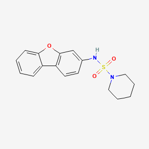 molecular formula C17H18N2O3S B4200020 N-dibenzo[b,d]furan-3-yl-1-piperidinesulfonamide 