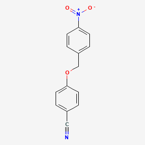 molecular formula C14H10N2O3 B4200049 4-[(4-Nitrophenyl)methoxy]benzonitrile 