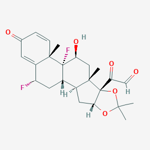molecular formula C24H28F2O6 B042006 Fluocinolone acetonide 21-aldehyde CAS No. 13242-30-3